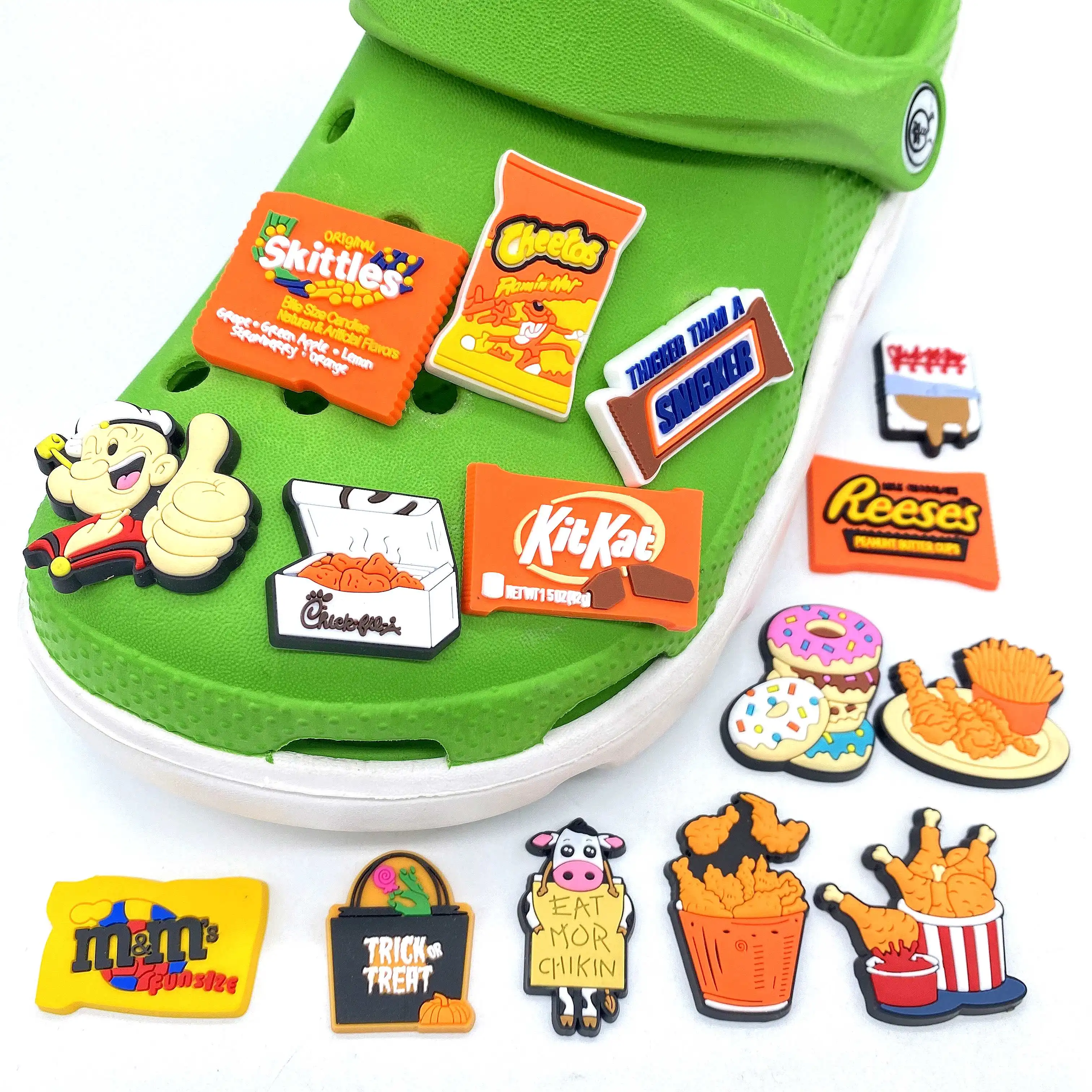

Custom Croc charms PVC Shoe Charm Decoration Cheetos Charms Croc Shoes Accessory for Croc