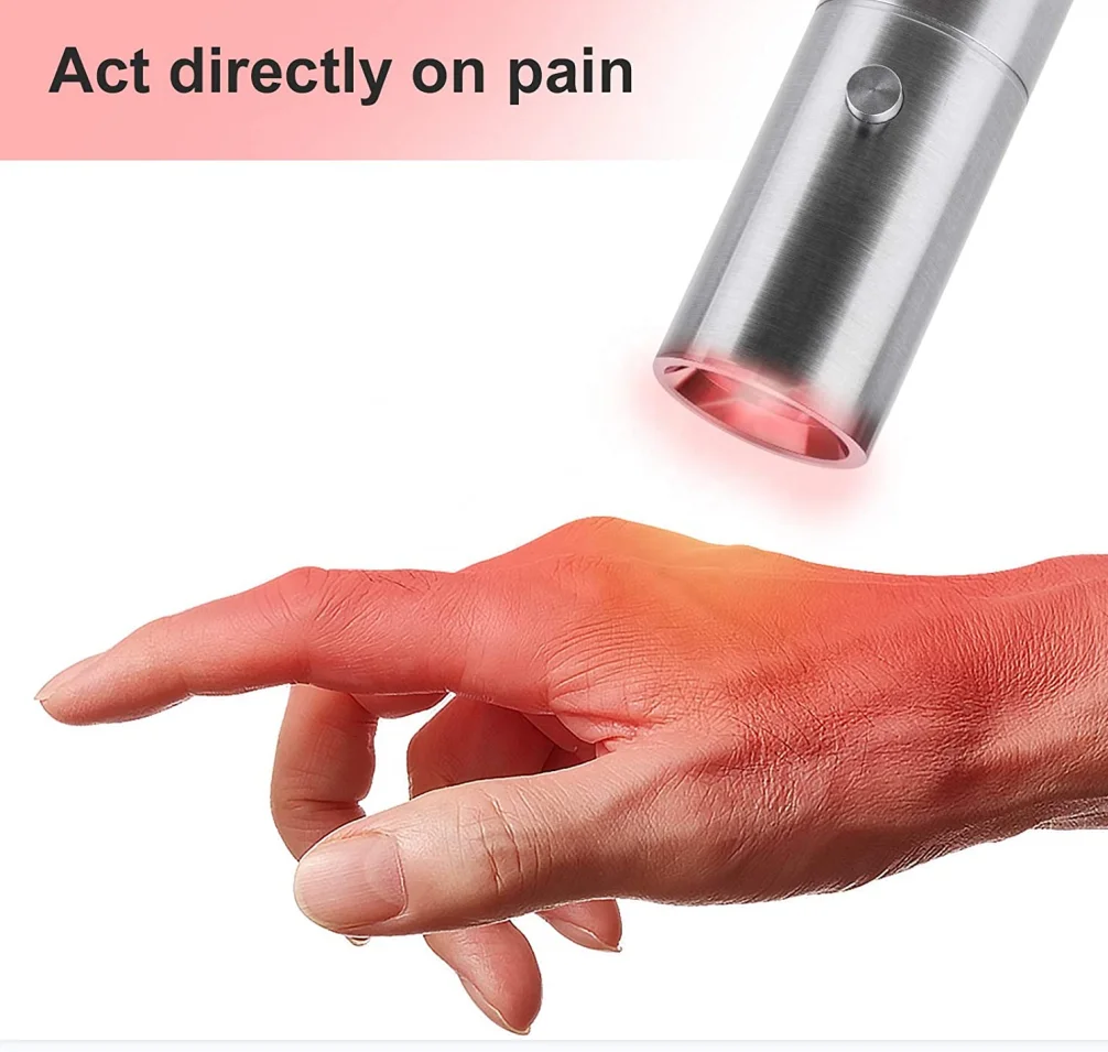 

Home Use Low Emf Joint Pain Relief Devices 630Nm 660Nm 850Nm Near Infrared Led Red Light Therapy Torch