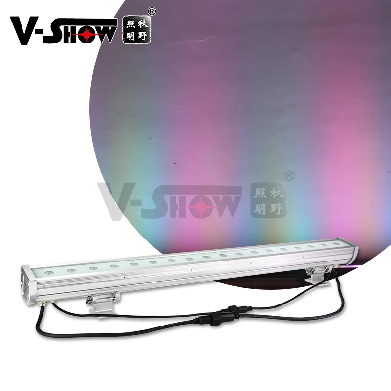 

free shipping Outdoor Facade Lighting IP65 Waterproof Pixel Bar Light 4pcs 18*8 W RGBW 4in1 LED Wall Washer Light