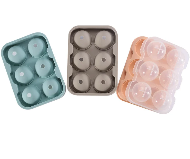 

High Quality Food Grade Ice Cube Tray Molds Easy Cleaning Ice Mold Tray Ball Silicon, Customized color