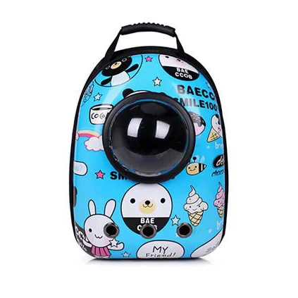 

The new space capsule portable school bag pet backpack transparent, Optional
