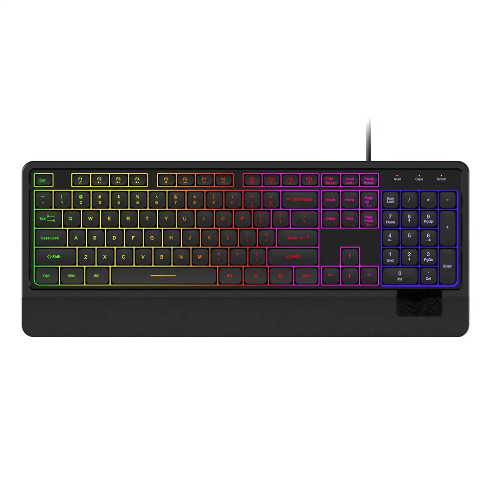 

2021 104/105 Key Mechanical RGB Gaming Keyboards Backlight red/blue/brown Switches USB Wired Keyboard With Wrist Rest for PC