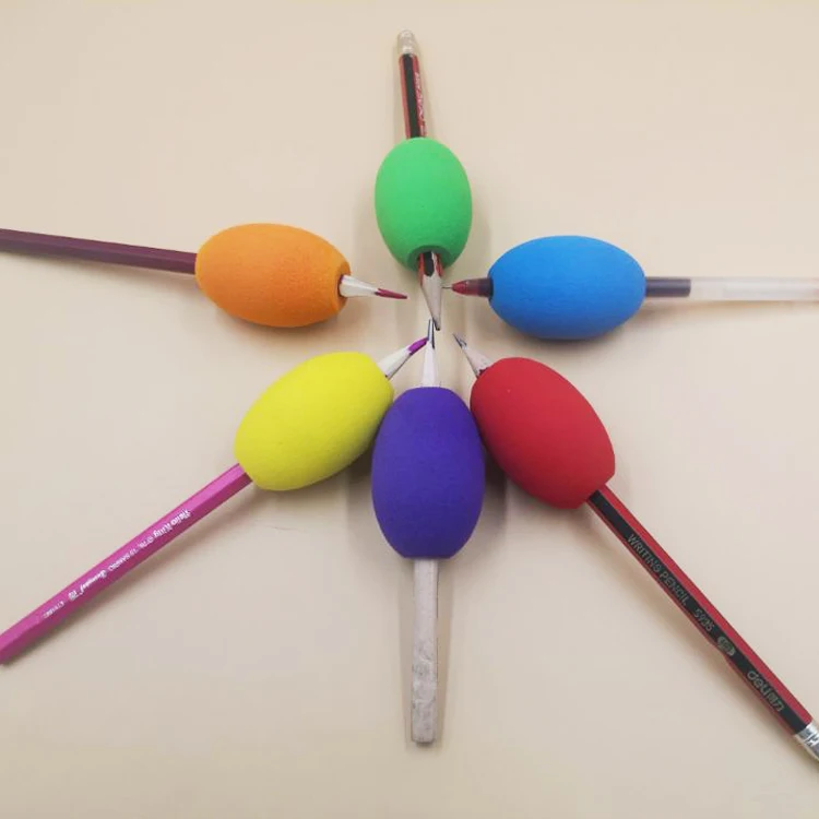 
Best Selling Stationery Products Custom Kids Pencil Grips Foam Pencil Grips Pencil Grips For Kids Handwriting 