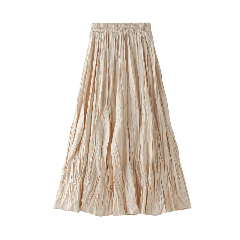 

2021 new arrivals product pleated skirt sexy skirt female long pleated skirt