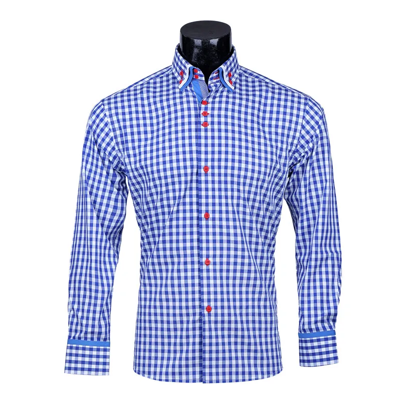 chemise double col