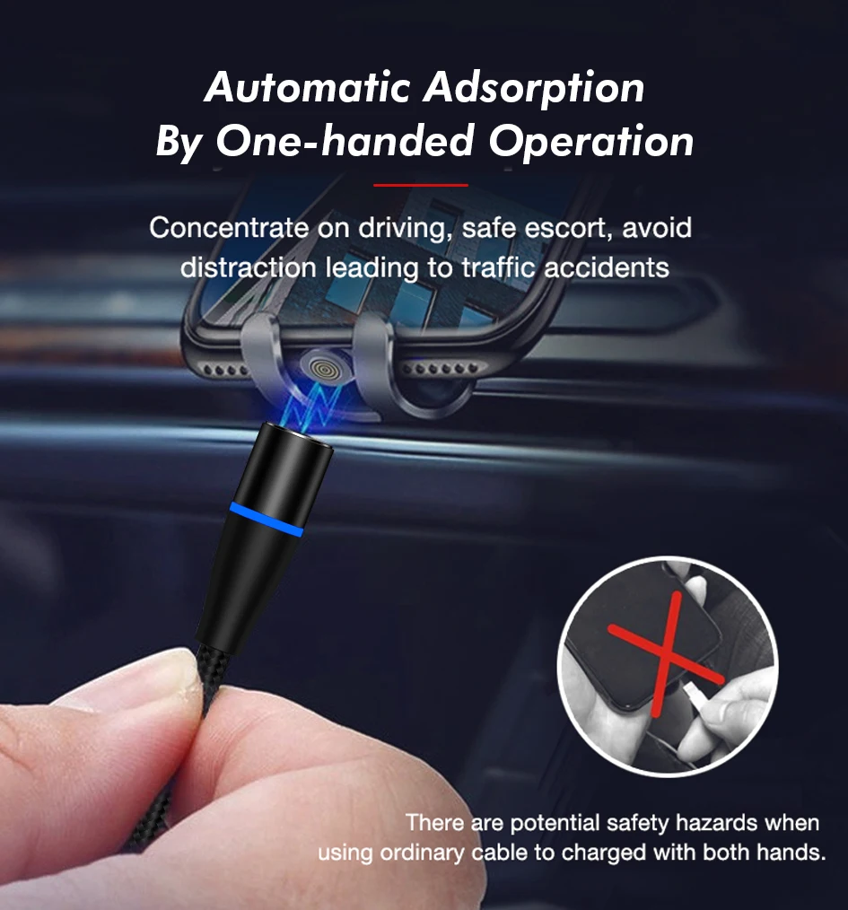 2019 Trending Product 1M 3.1A Braided Magnetic Micro Usb Cable - ANKUX.COM