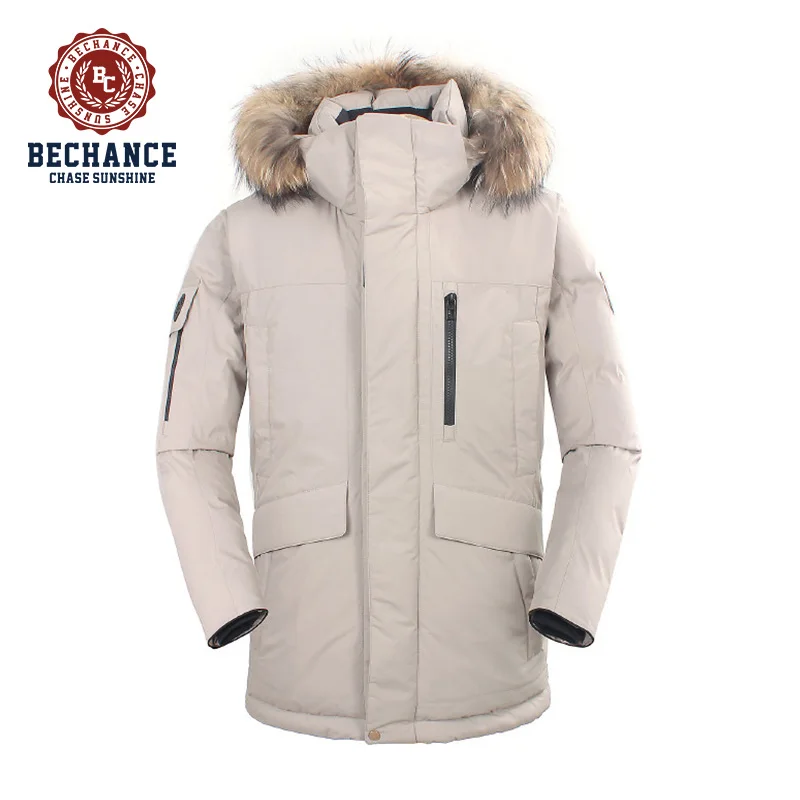 

OEM design men's parka outdoor down jacket for winters with fur hood