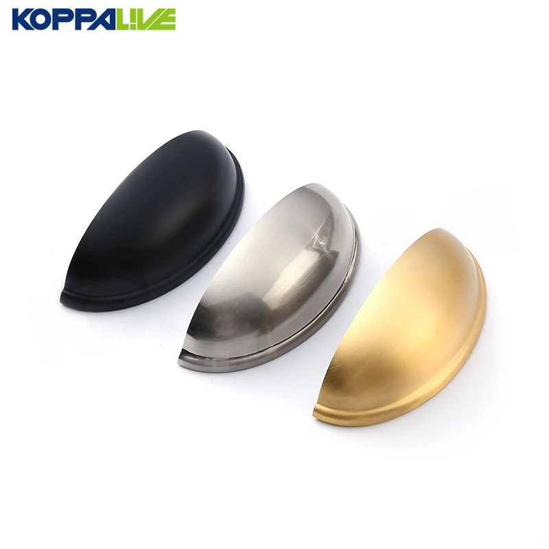 

Koppalive Kitchen Cabinet Door Knobs Farmhouse Brass Furniture Drawer Cupboard Bin Cup Shell Pull Handles