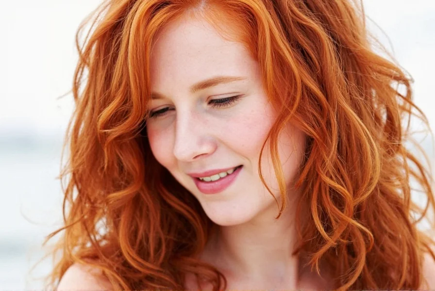 Historical illustration showing comparison between ginger root color and various shades of natural red hair