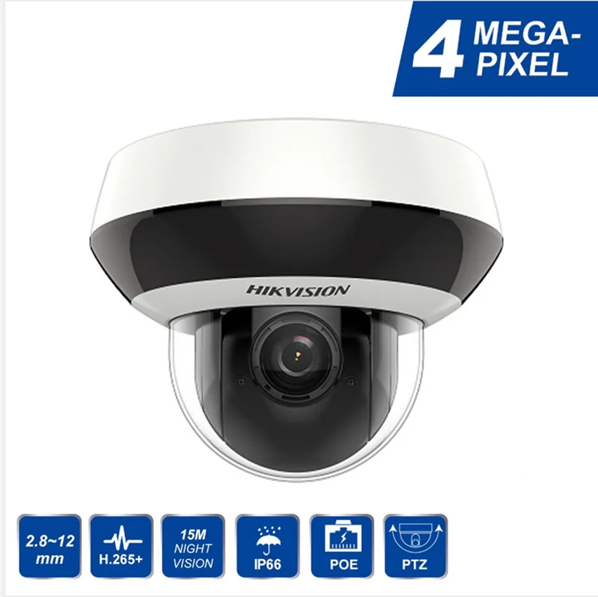 Hk Original Ip Ptz Camera 4mp 4x Poe Auto Focus Nextwork Dome Camera Ds