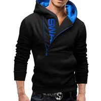 

Wholesale Sports Muscle Man Hoodies Black Sweatshirts With Drawstrings