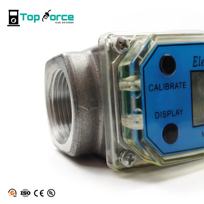 
Electronic digital pulser turbine flow meter with high precision for fuel diesel gasoline 