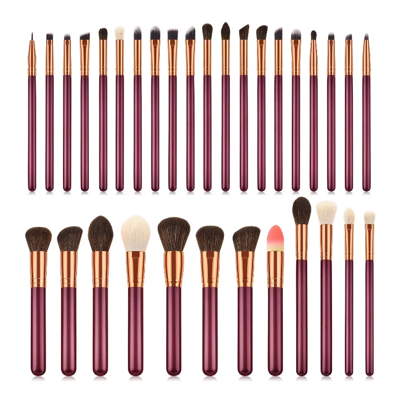 

32 pcs professional makeup brush cosmetic Makeup Tool Concealer Lip Eye Shadow Power Blush Foundation Contouring Brush, Customized color accepted