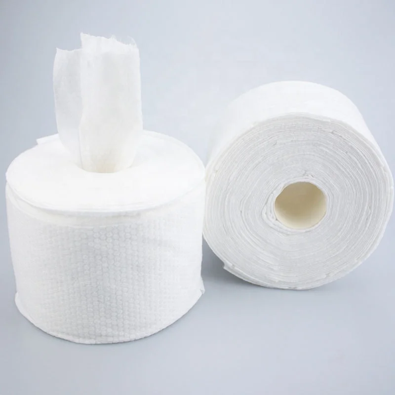 
customization dry wipe Non woven face towel facial cotton tissue makeup remover disposable washcloth cleansing dry wipes 