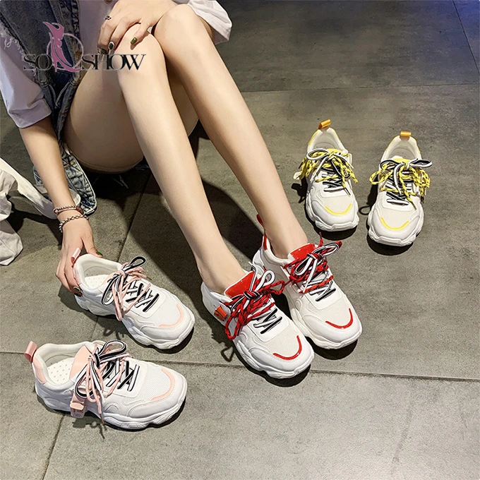 

Latest design girl's fashion sports shoes PU upper woman casual sport shoes, Any color is available