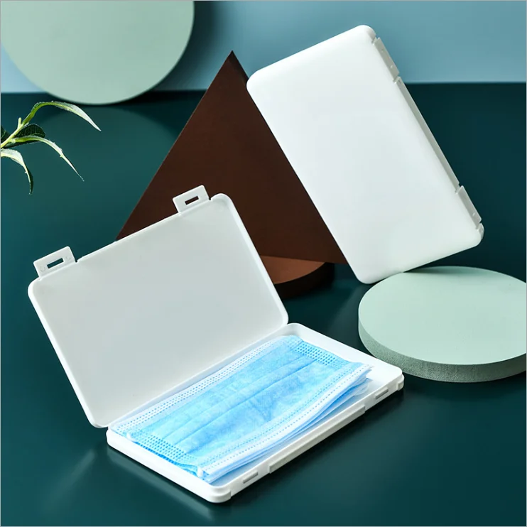 

Eco Friendly Portable Storage Box Collapsible Dust-proof Outdoor Mask Case Storage Box