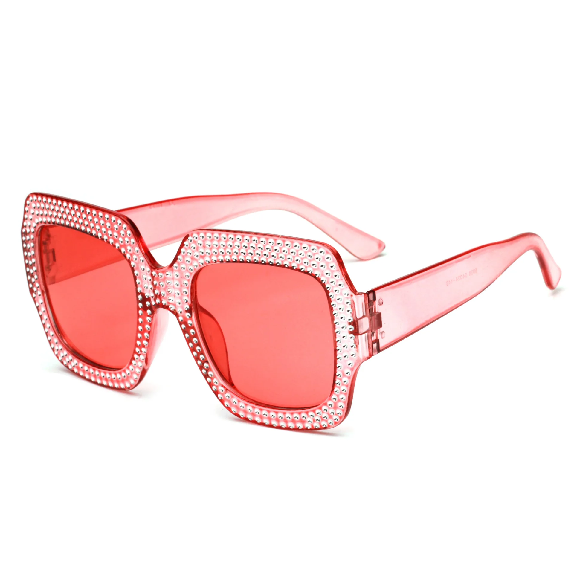

Wholesale Cheap Resin Oversized Recycled Plastic Diamond Sunglasses For Women, 5 colors