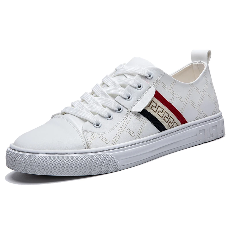 

Current Hot Sale Fashion Korean Simplicity White Casual Flat Shoes For Men
