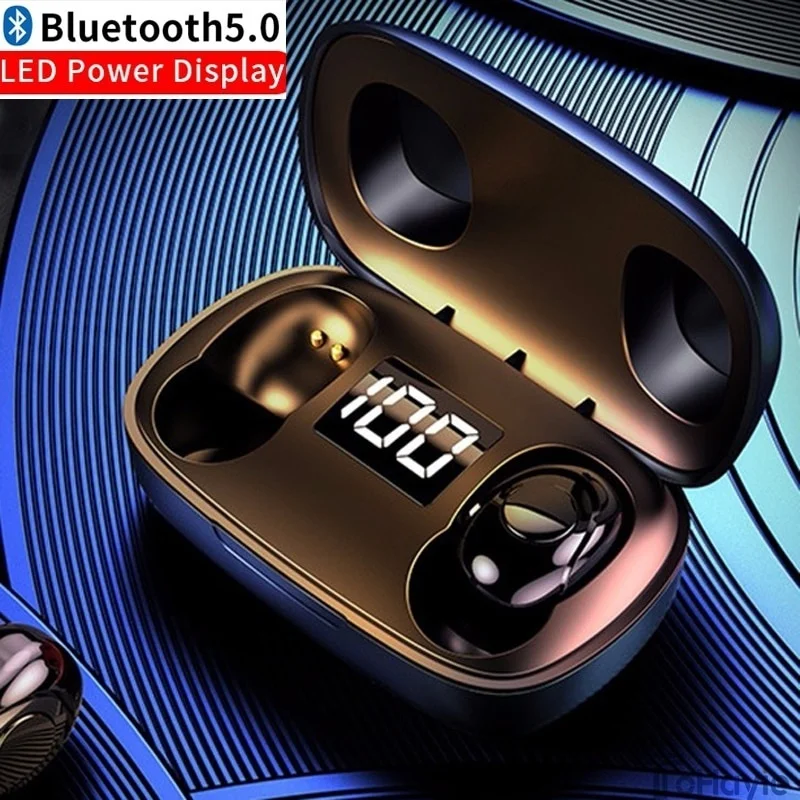 TWS Sport bluetooth tws earbuds With Microphone LED Display wireless mini tws earbuds Waterproof Noise Cancelling Headsets