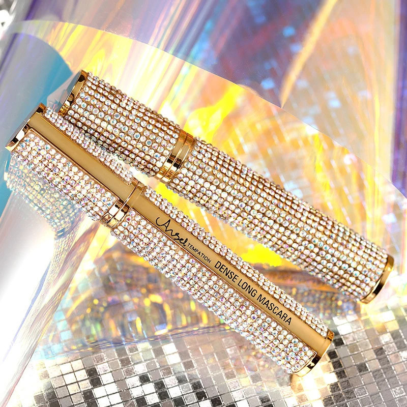 

Wholesale Waterproof Not Smudge Long Curling Long Lasting Thickening Diamond Gold Mascara Wand Tube Mascara