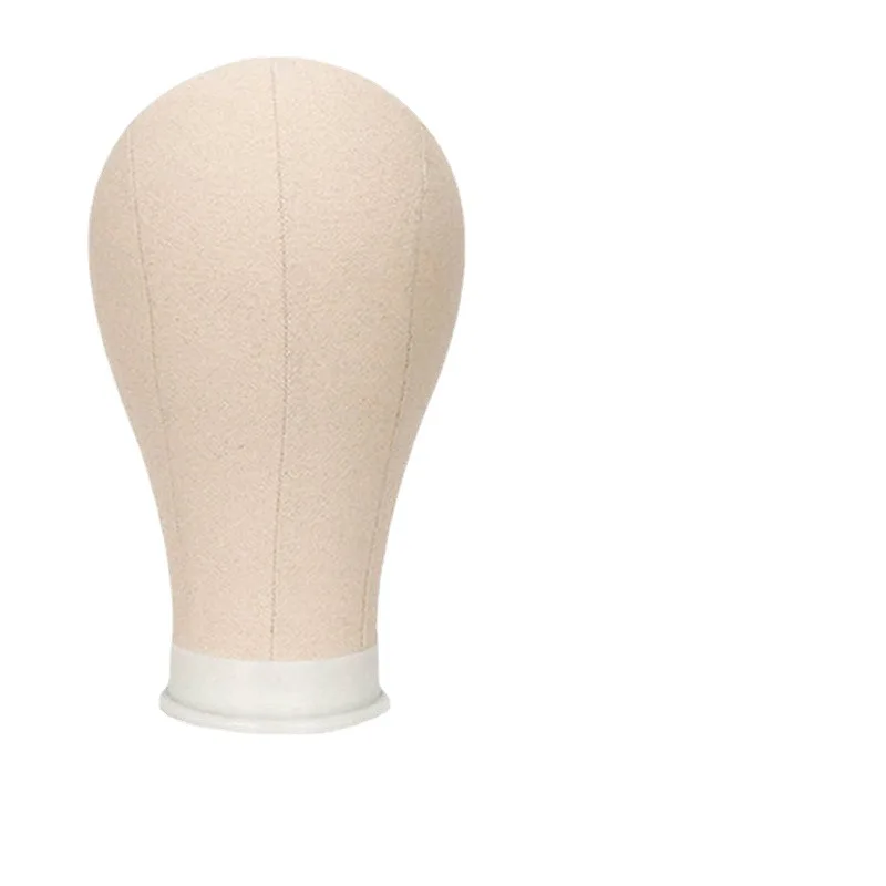 

Professional sewing cork canvas block head Hair Styling wig Stands mannequin head wig making canvas block head