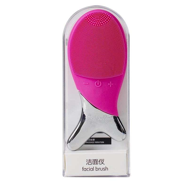 

Portable IPX6 Waterproof Fish Shape Silicone Facial Cleansing Brush for Lady