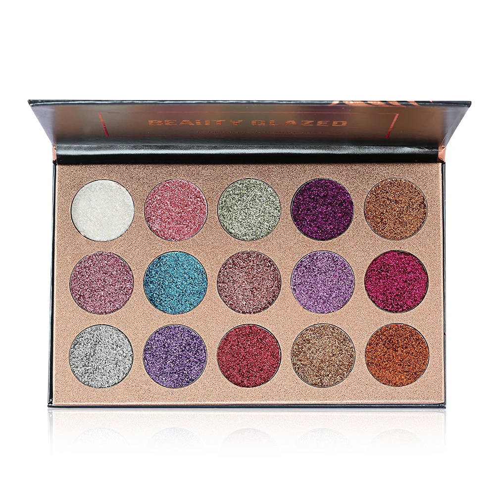 

private label 15 Colors Shimmer Glitter makeup Eyeshadow Palette Cosmetics press Powder Nude Eye Shadow Palette Pigments Beauty