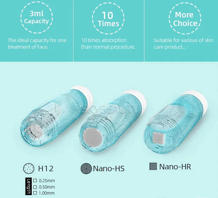 H2 The Best New Professional Dermapen Hydra Nano Needle Meso Skin Stamp ...