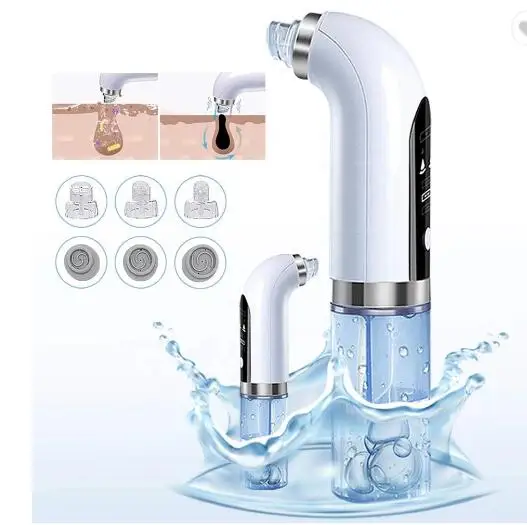 

USB Blackhead Remover Household Electric Suction Acne Pore Cleaner Small Bubble Beauty Instrument, White