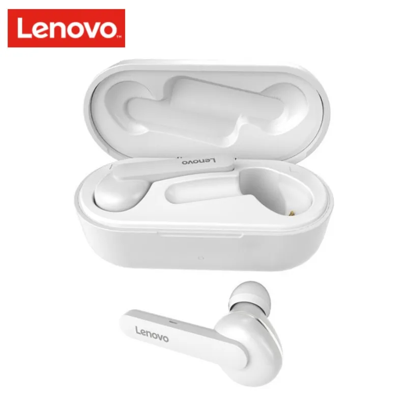 

Original Lenovo HT28 TWS True Wireless Earphone BT V5.0 Deep Bass Earbuds Touch Control Auto Connect Headset for Android/IOS, Black