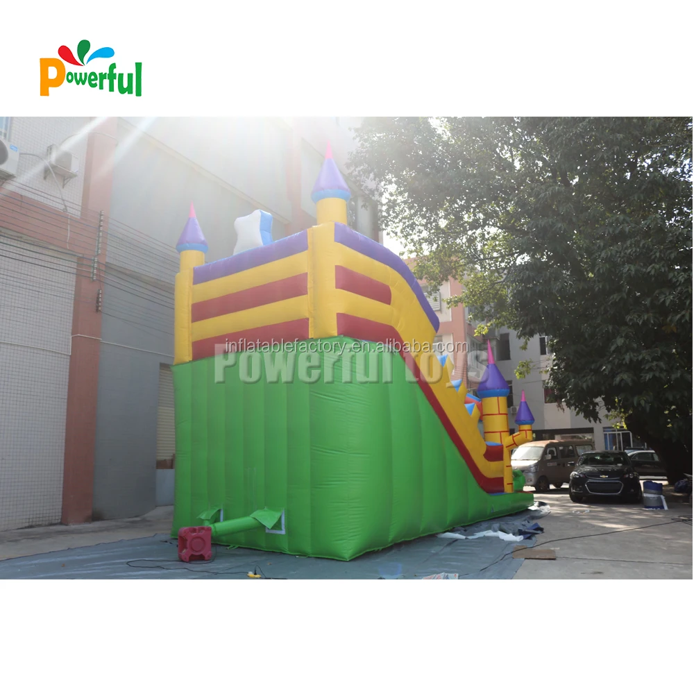 Outdoor giant cartoon inflatable bouncer slide for kids