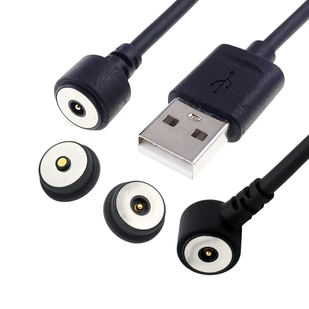 

10.0 MM High Current 3.0A Charging Cable Usb 2 pin Circular Power Charge Adapter Magnetic Pogo Pin