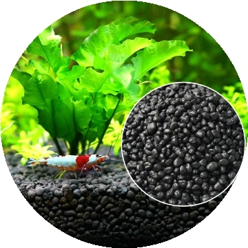 

natural plant soil for aquarium, Black