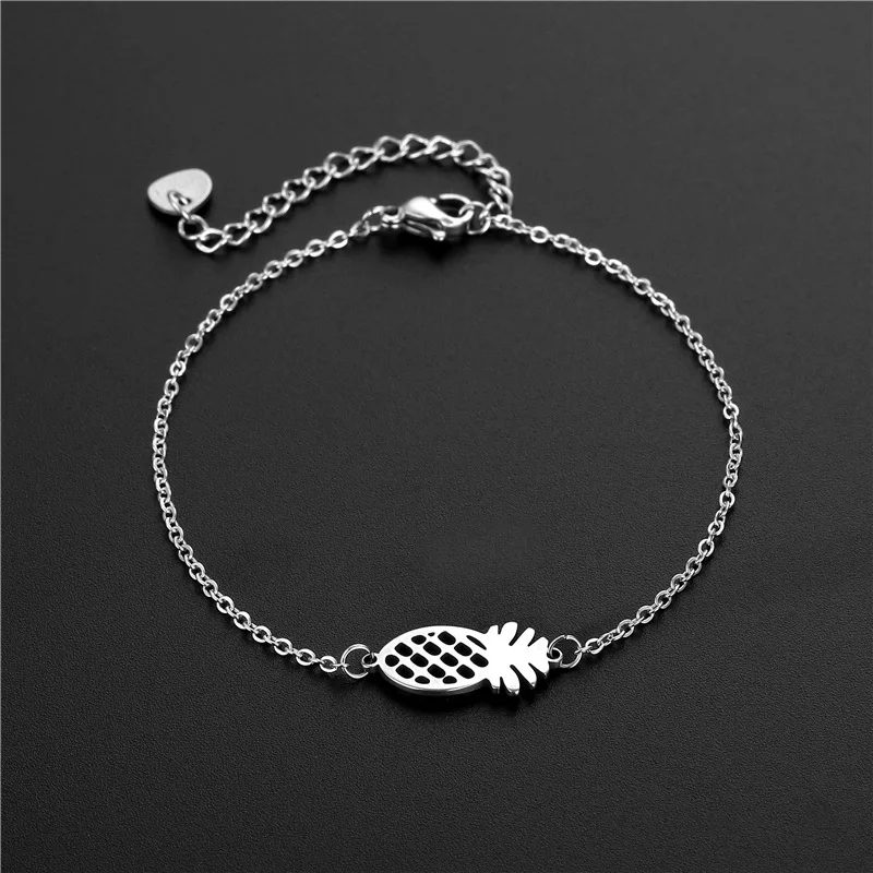 

Fashion Geometric Hollow Happy Family Earth Pattern Pendant Bracelet Bangles Stainless Steel Chain Tennis Bracelet Charms