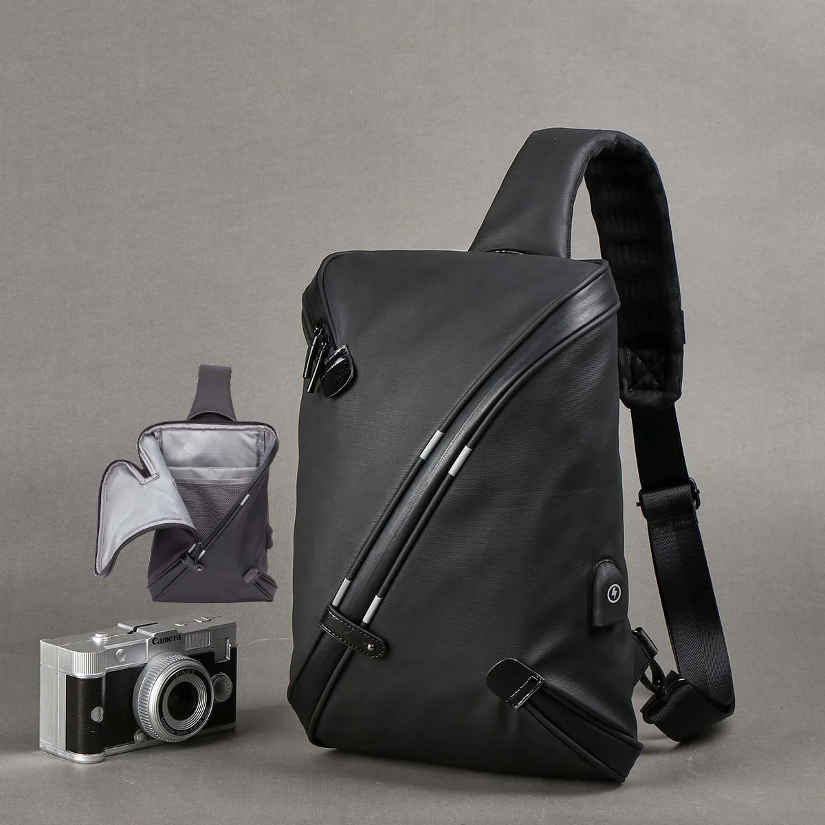 Hot Sale Fanny Pack for Men Chest Bag Anti Theft Waterproof Casual Shoulder Sling Bag CF1786X