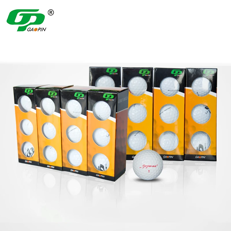 

Custom Printing Logo 3 Piece Tournament Ball Plastic Durable Outdoor Golf Sports Golf Tournament Ball, White or custom