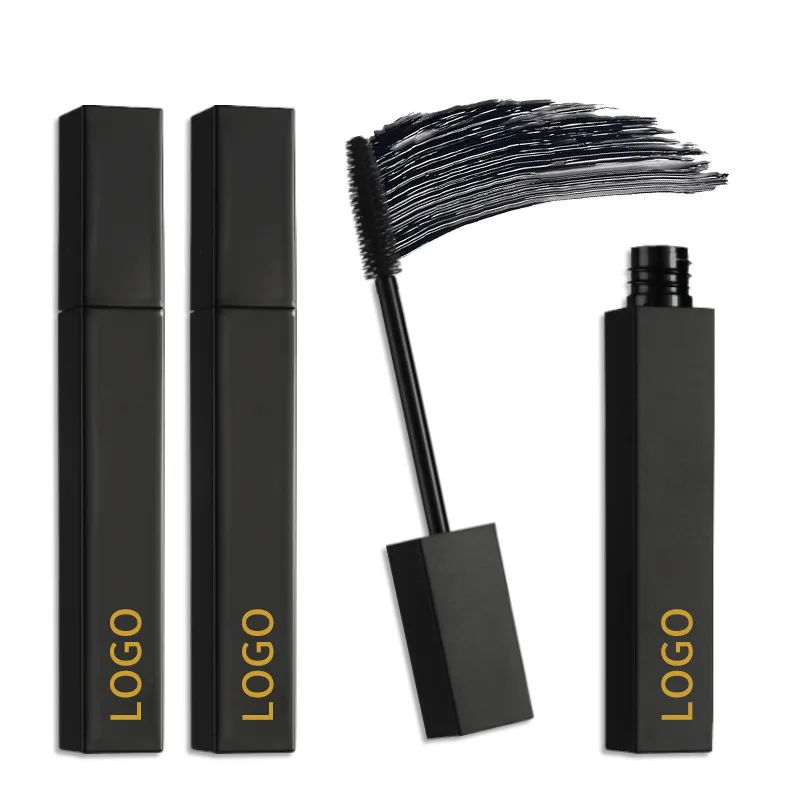 

3D Volume Mascara Makeup Silicone Brush Waterproof Mascara Extension Thick Long Curling Eyelash Mascara, Balck