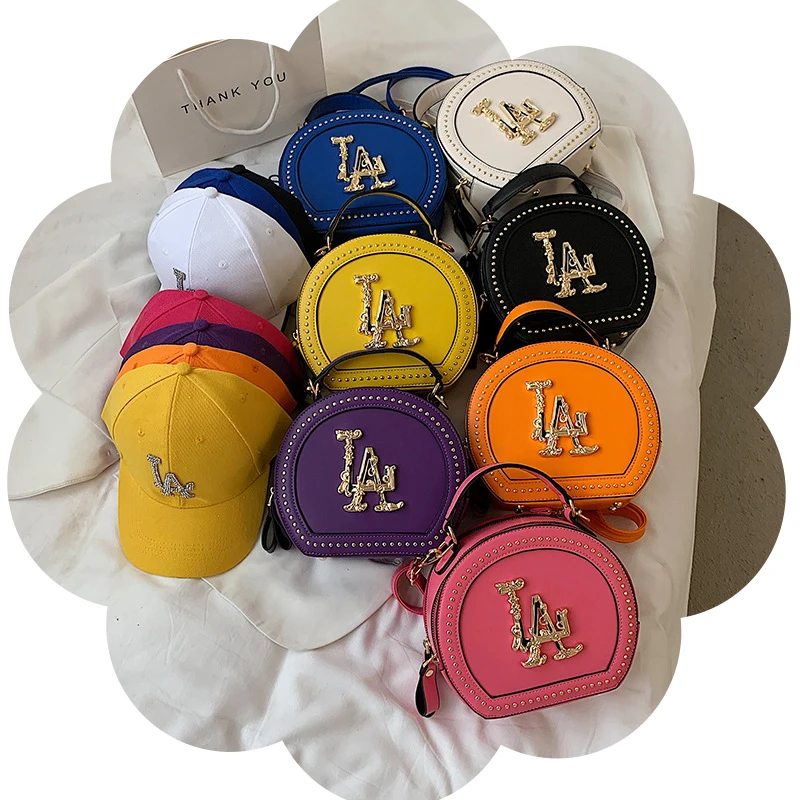 

New ny La Bag Set Fashion Sling Crossbody Graffiti Purse Shoulder Women Hand Bags ny hat and purse set visors mini bags, Customized color