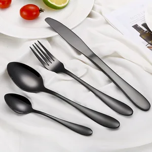 Image of Home Party Dinner Fork Tea Spoon Quality 304 Tableware Set Restaurant