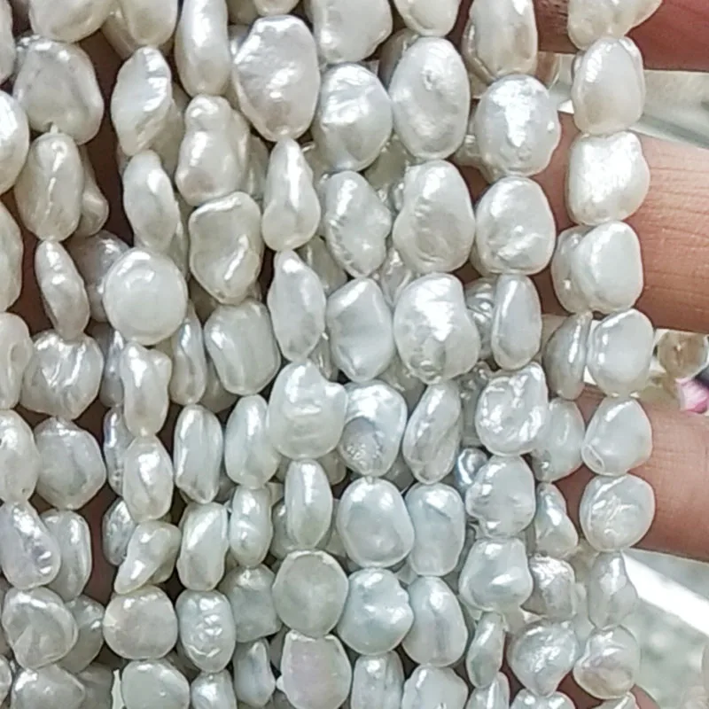 

6-8 mm natural pearl keshi baroque loose pearl wholesale freshwater pearl in strand good quality nugget