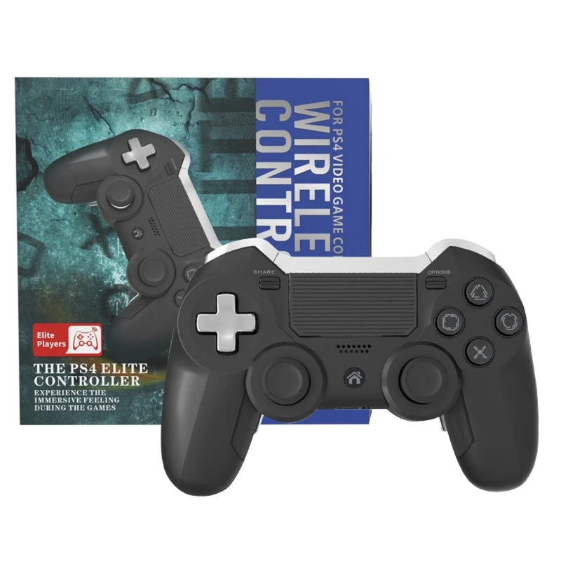 

New Wireless Ps4 Elite Controller Console Gamepad With Paddles For Ps4 Dualshock 4 Playstation Joystick, Grey