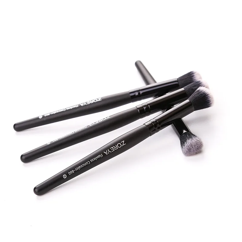 

OEM private label single blending brush flawless concealer makeup brush cosmetic tools, Black