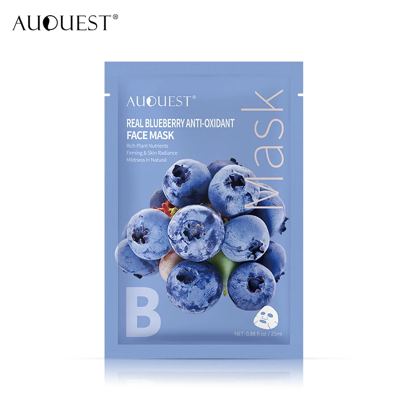 

Private Label Firming Tightening Moisturizing Whitening Repairing Hydrated Facial Skin Natural Fruit Blueberry Facial Mask, White color