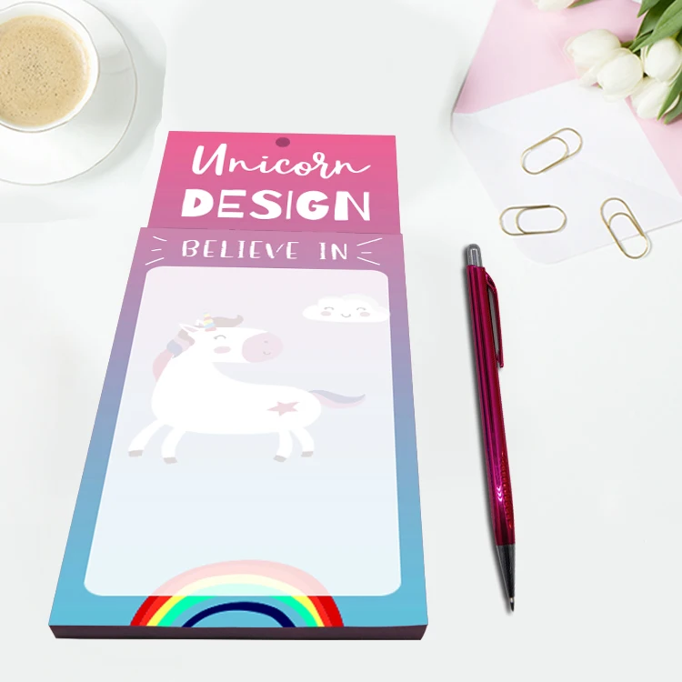 
Eco Friendly Customizable Cute Fridge Magnetic Memo Pad With Pen 