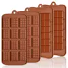 Hot Sale DIY Ideal FDA Non-stick silicone chocolate bar molds