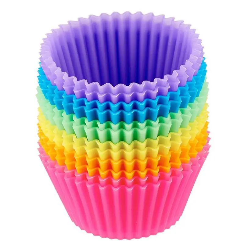 

Factory direct cupcake liners silicone muffin cup 100 % food grade silicone baking cups, Customized color