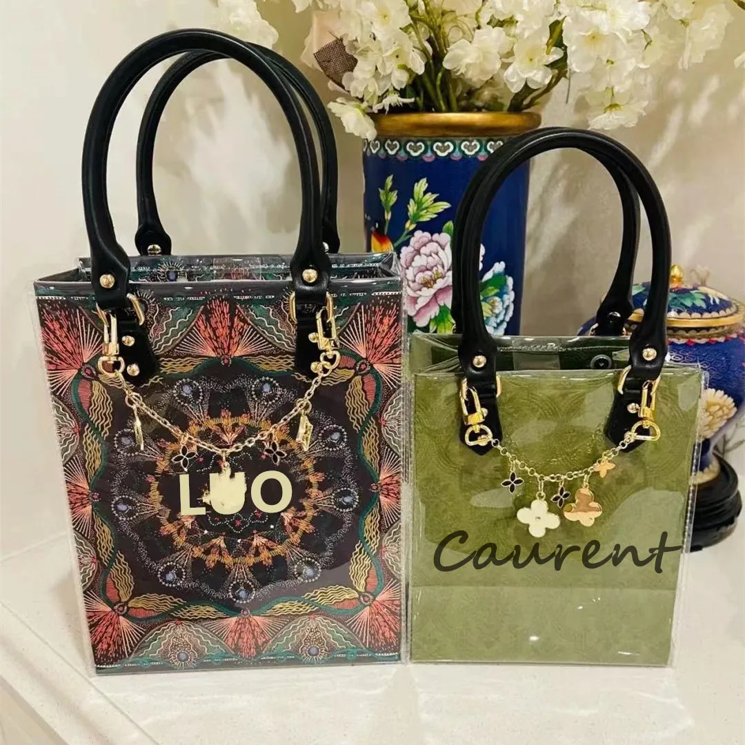 

Fashion Luxury Rainbow Candy Color PVC Purse Chain Lady Colorful Women Jelly Bag