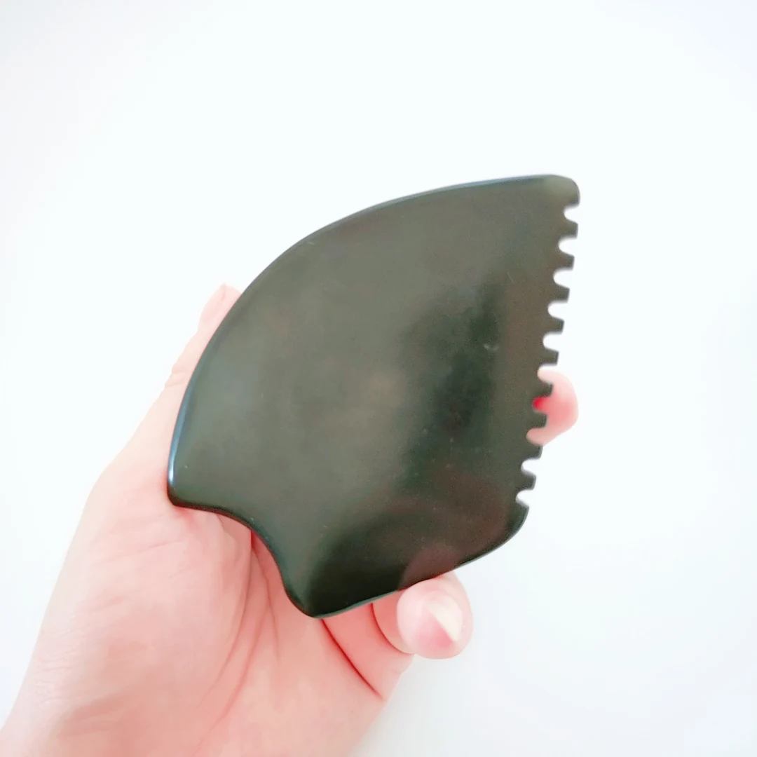 

Gua Sha Massage Tool, Bian stone Gua Sha Scraping Massage Tool, Gua Sha Facial Tool for SPA Acupuncture Therapy Treatment