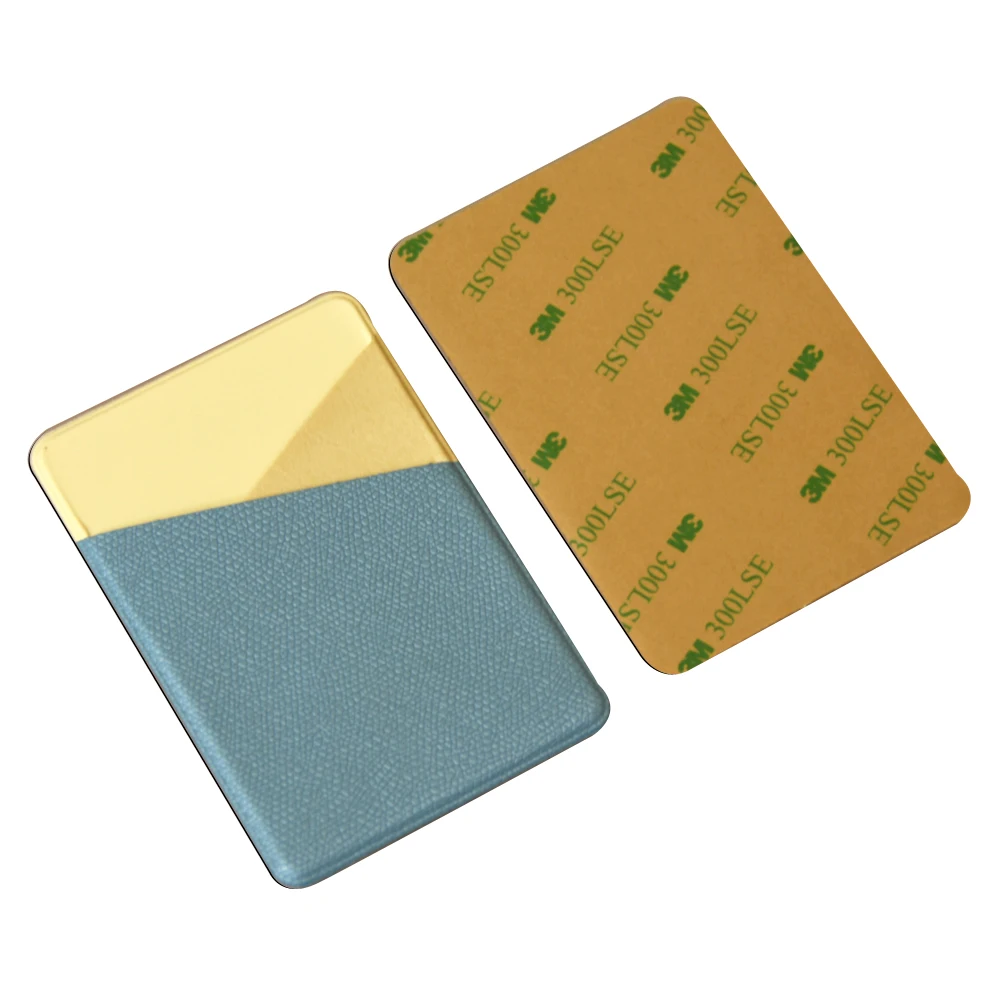 

Back Cover Pouch Leather Adhesive Sticker Card Holder for Mobile Phone, Customized