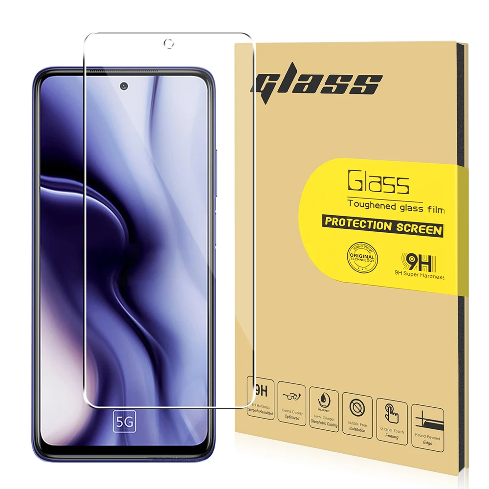 

Popular Perfect Cut 11D Crystal Clear Mobile Phone HD Clear Tempered Glass Film Best Quality Screen Protector For xiaomi 10i 5G